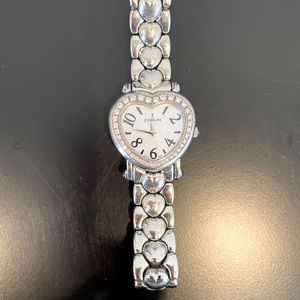 Ladies stainless Corum diamond bezel watch